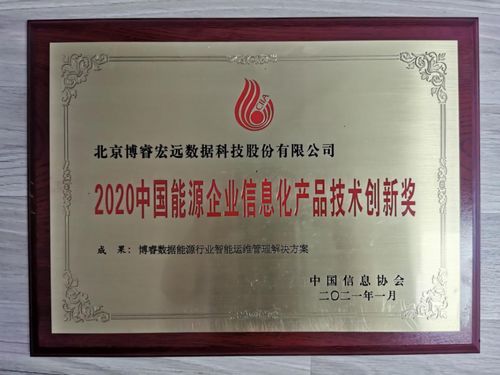 博睿數(shù)據(jù)智能運維管理解決方案榮獲中國能源企業(yè)信息化產(chǎn)品技術(shù)創(chuàng)新獎